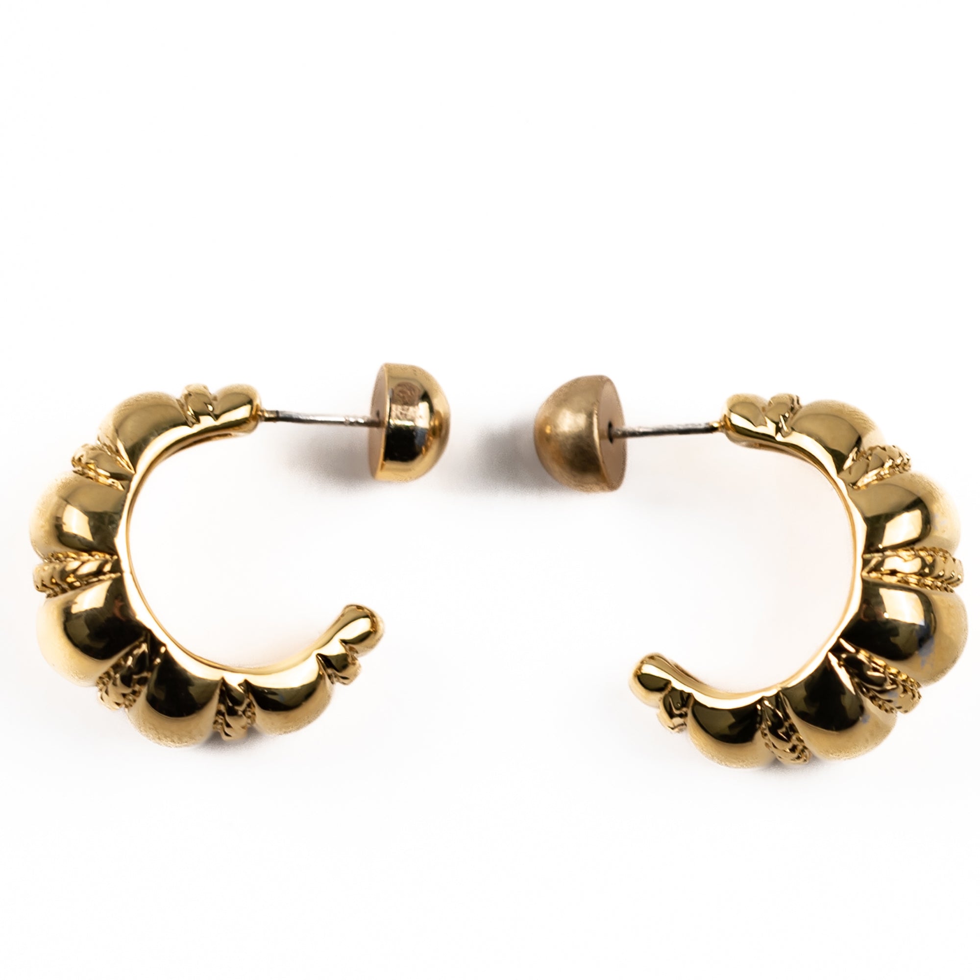 店舗用品 hoopu Chunky Hoop Gold Earring – Lisa Zhao